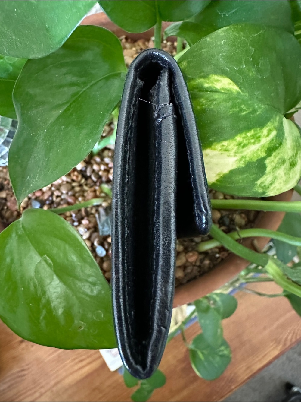 COACH Vintage Leather Cartouche Flap Snap Bifold Wallet Coin purse Black Turkey - Picture 7 of 9